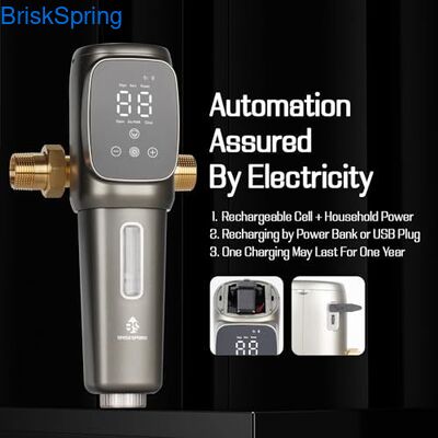 6T/S Yüksek Akış ve Akıllı Dokunmatik Kontrollü 316L Paslanmaz Çelik Hasır Su Ön Filtresi