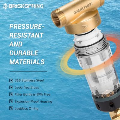 BPA Serbest 40 Mikron Spin Down Sediment Filtresi Ölçeklenme ve korozyon önler