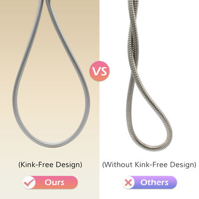 Süper yumuşak Anti Twist Esnek Duş hortumu