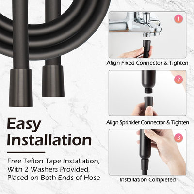 Süper yumuşak Anti Twist Esnek Duş hortumu