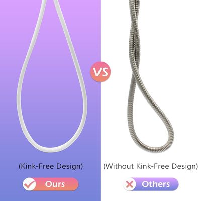Devrimci Ultra Yumuşak Anti Kink Silikon Duş hortumu uzantısı