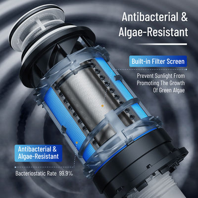 40 100 Mikron Tüm Ev Spin Down Sediment Çift Filtrasyon Sediment Ön Filtresi Tekrar Kullanılabilir