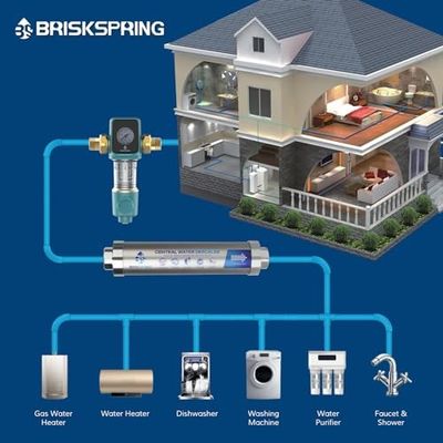 Tüm Ev 300 Mikron Flushable Filtration Spin Down Sediment Su Filtresi