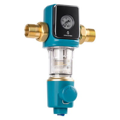 Ev Tipi Kullanım İçin Sifon Geri Yıkamalı Döndürme Tasarımlı BPA İçermeyen Tortu Ön Filtresi