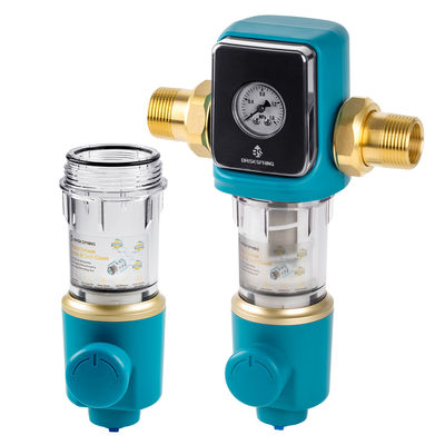 Auto Flush 22 GPM Flow Rate Water Pre Filter with 360 Degree Rotatable Connector for Whole House Use