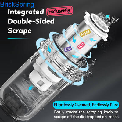 Ev Kullanımı İçin 5T/S Debili ve Kendi Kendini Temizleyen Tasarımlı 3/4 İnç Su Ön Filtresi