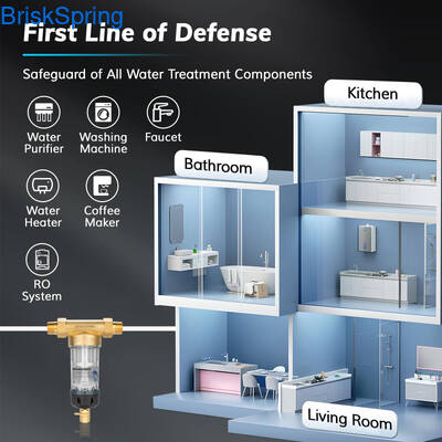 Ev Kullanımı İçin 5T/S Debili ve Kendi Kendini Temizleyen Tasarımlı 3/4 İnç Su Ön Filtresi
