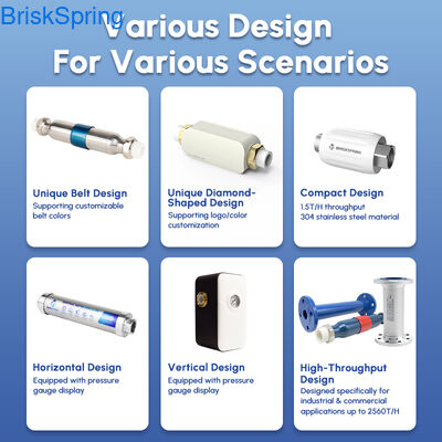 Permanent Water Descaler Anti-Scale Filter, No Salt Softener Alternative for Kitchen, Bathroom & Pipe Maintenance
