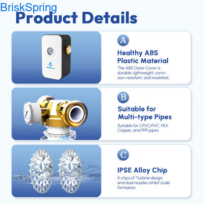 Su Descaler Anti-Scale Filter, Mutfak, Banyo ve Boru Bakımı için Tuz Yumuşatıcı Alternatif Yok