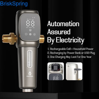 Tamamen Otomatik Ön Filtre Akıllı Sediment Filtresi, Otomatik Çöpe Tüm Ev Su Ön Filtresi Ev tesisat koruma için