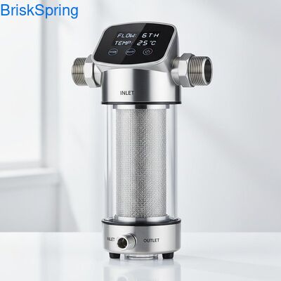 Yüksek Akışlı 6T H 316L Paslanmaz Çelik Ağlı Tüm Ev İçin Dokunmatik Kontrollü Su Ön Filtresi