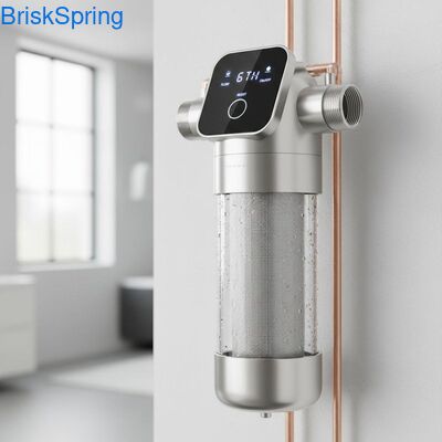 Yüksek Akışlı 6T H 316L Paslanmaz Çelik Ağlı Tüm Ev İçin Dokunmatik Kontrollü Su Ön Filtresi