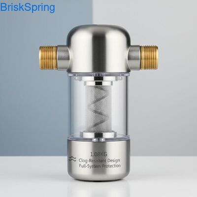 1.08KG'lık, kompakt, tıkanıklığa dayanıklı tasarım ve tam sistem koruması ile su ön filtre
