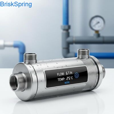 Yüksek Akışlı 6T H 316L Paslanmaz Çelik Ağlı Tüm Ev İçin Dokunmatik Kontrollü Su Ön Filtresi