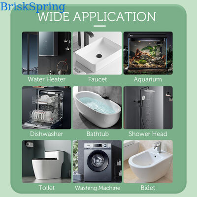 Water Heater Anti-Scale Filter with 30 Tons Filtration Capacity Salt-Free and Chemical-Free 40-50 Microns MSAP Bioactive Scale Inhibitor