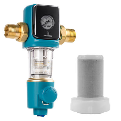 Ev Tipi Kullanım İçin BPA İçermeyen Otomatik Geri Yıkama Kazıyıcılı Premium 40 Mikron Sediment Ön Filtre