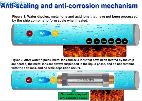 3/4 İnç Dişli Tüm Ev Su Kireç Çözücü Elektriksiz Bakım Gerektirmeyen Tuzsuz Su Şartlandırıcı