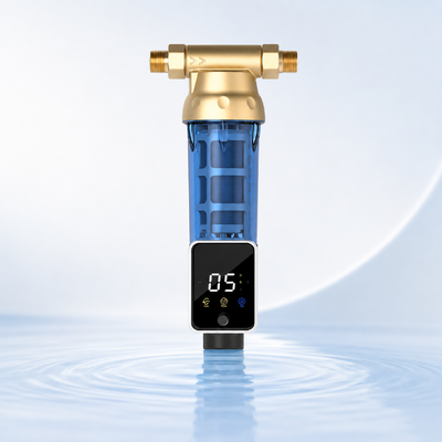 BriskSpring Q2-BS Otomatik 40 Mikron Filtrasyon ve SUS316L Paslanmaz Çelik Ağı ile Tüm Ev Sediment Ön Filtresi