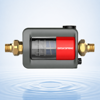 BriskSpring HZ-B-BS 40 Mikron SUS316L paslanmaz çelik ağı ve 7 T / H Yüksek Akış Kapasitesi ile Tüm Ev Sediment Ön Filtresi